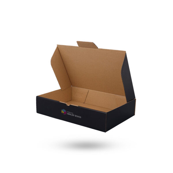 Black die cut mailer boxes
