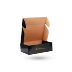 LOGO print black postal boxes
