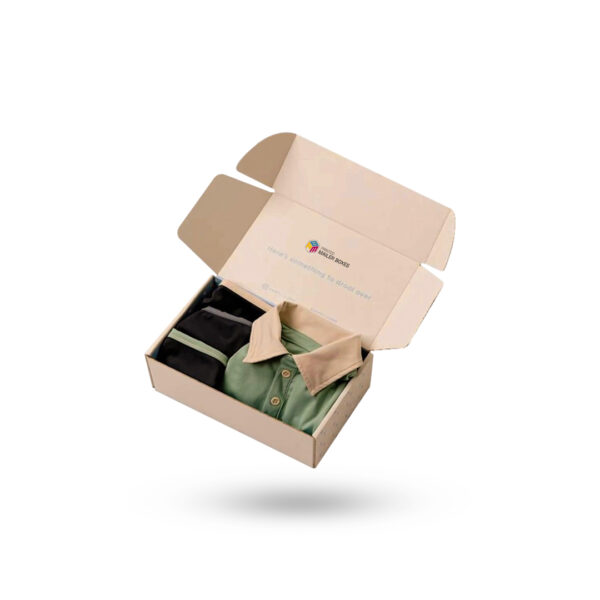 logo print apparel mailer boxes