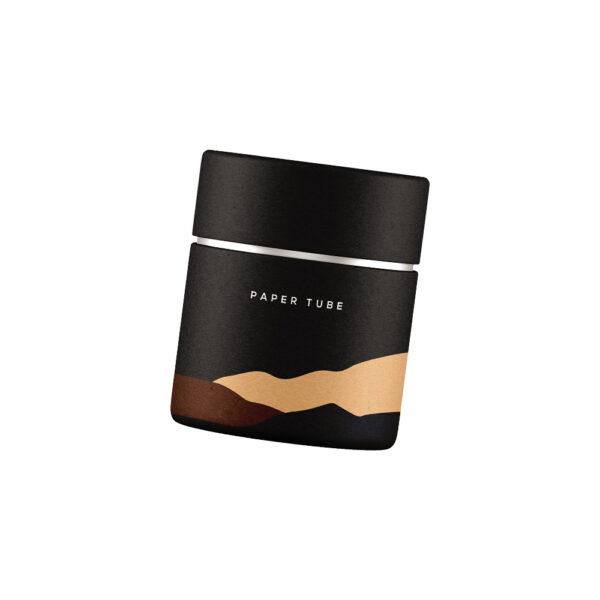 black cardboard tube packaging