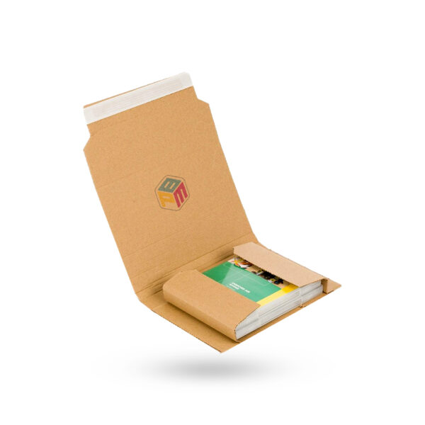 logo printed book mailer boxes