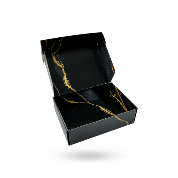 black gold mailer boxes