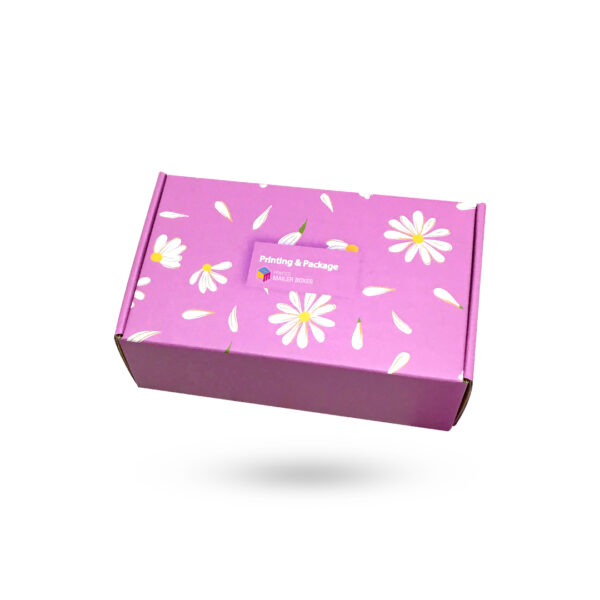 printed purple mailer boxes