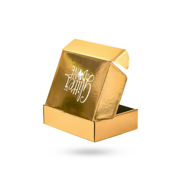Gold mailer boxes